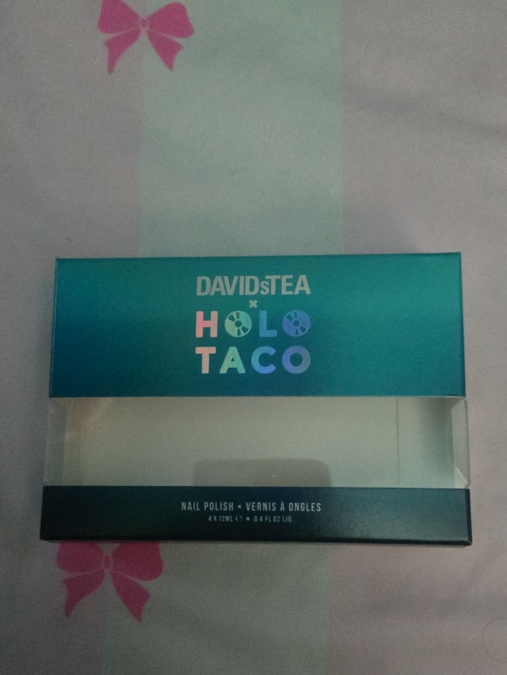 Holo Taco x DAVIDsTEA limited edition BOX ONLY NO POLISHES
